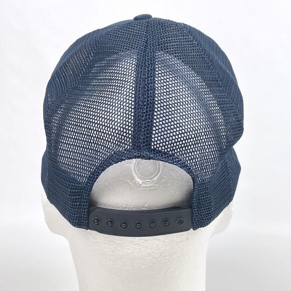 Vintage KING BEE Navy Blue Snapback Mesh Trucker Foam Rope Hat Scrambled Eggs - Picture 5 of 14